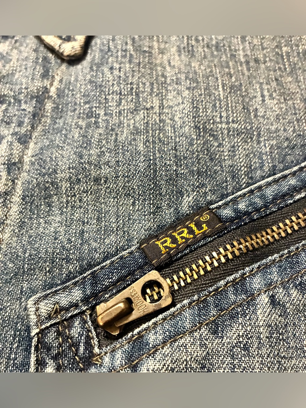 DOUBLE RL RALPH LAUREN RRL DENIM JACKET- MEN’S SIZE LARGE - Picture 7 of 11